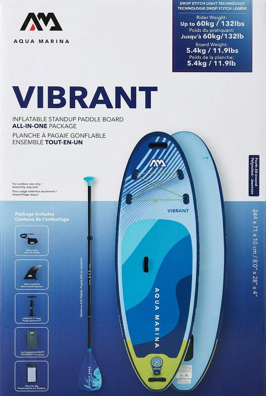 Aqua Marina Vibrant BT-24VIP Youth Inflatable Stand-Up Paddle Board - All-in-One Package product photo 2