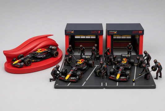 Bburago 1:43 Oracle Red Bull Racing Paddock & 6-Car Collection Set product photo 2