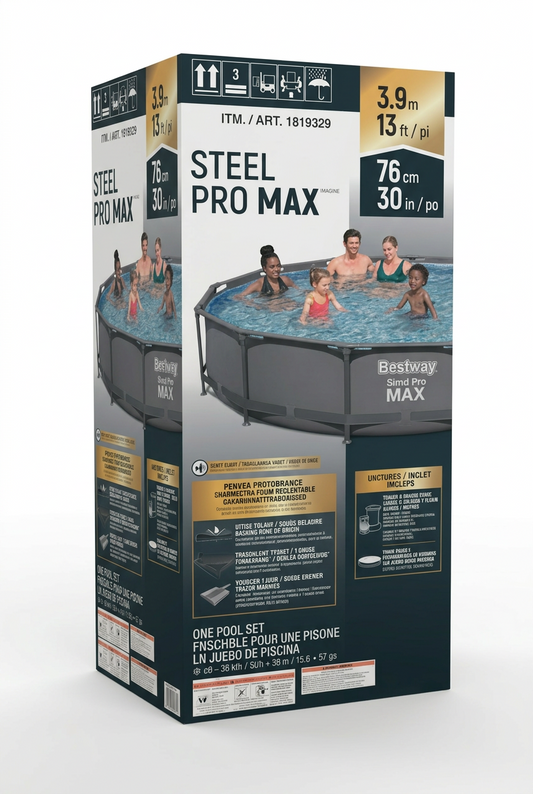 Bestway Steel Pro MAX 13ft round above ground pool set