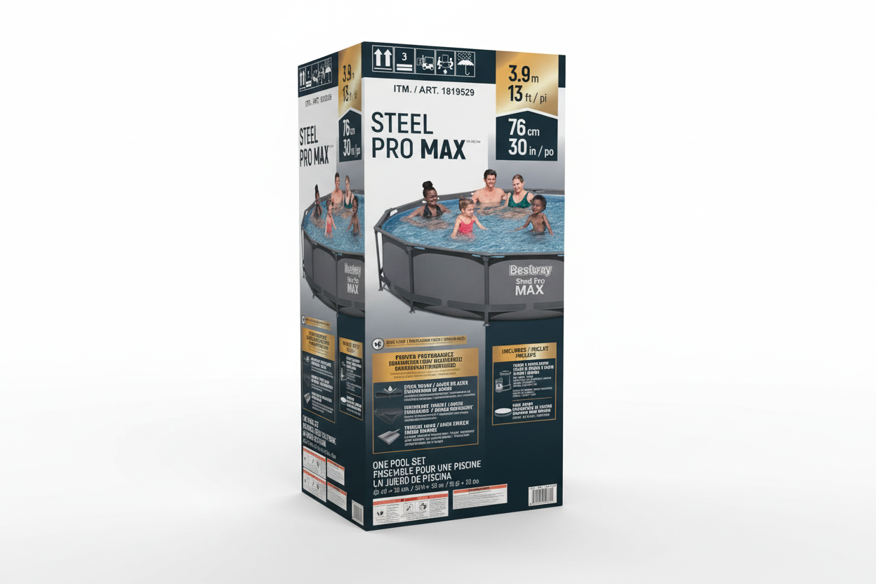 Bestway Steel Pro MAX 13ft round above ground pool set