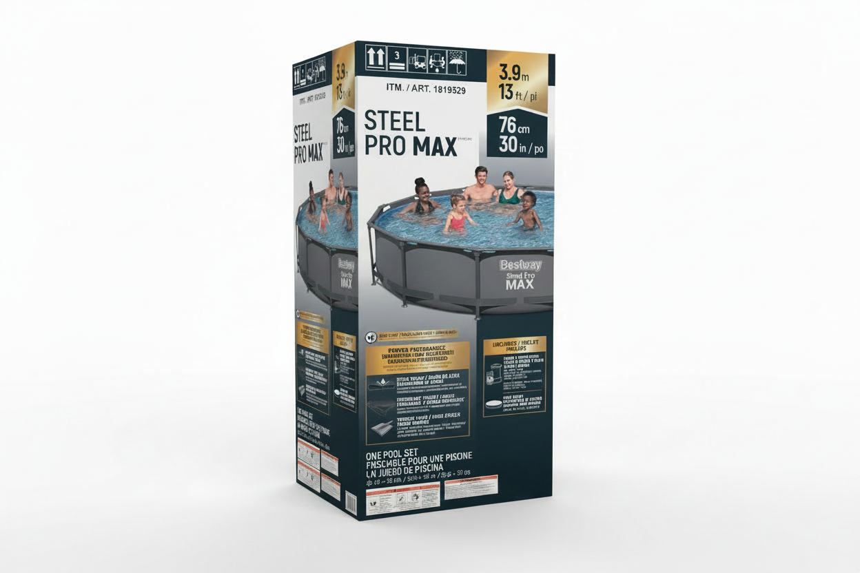 Bestway Steel Pro MAX 13ft round above ground pool set