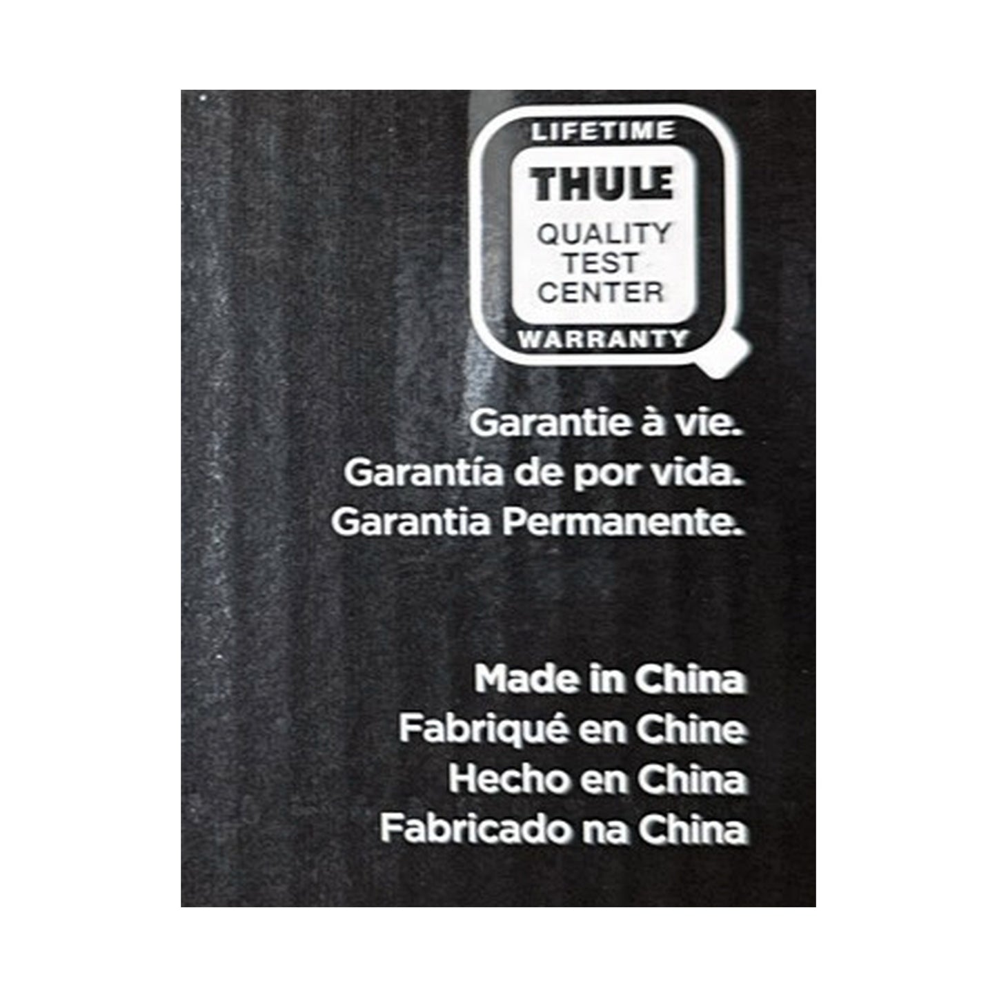 Thule Interstate rooftop bag cargo carrier warranty and origin detail