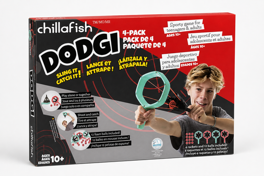 Chillafish Dodgi Sling-and-Catch Game 4-Pack, Ages 10+ product photo 1