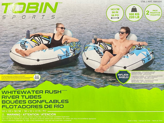 TOBIN Sports Whitewater Rush River Tubes, 2-Pack product photo 2