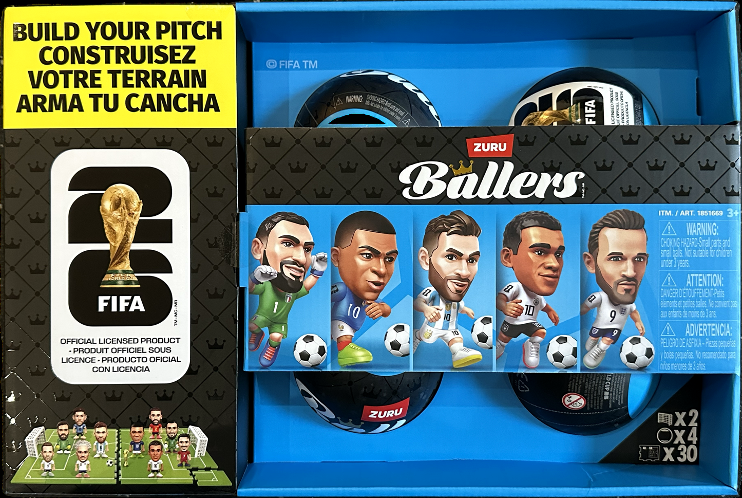 ZURU FIFA World Cup 2026 Ballers Collectible Figures - 4 Pack product photo 2