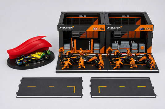 Bburago 1:43 McLaren Formula Racing Paddock & 6-Car Collection Set product photo 2