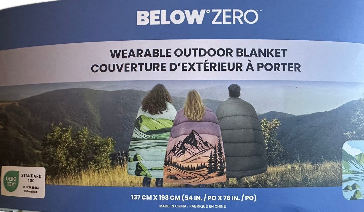 Below Zero 2-in-1 Wearable Outdoor Blanket - Green, 137 x 193 cm product photo 3