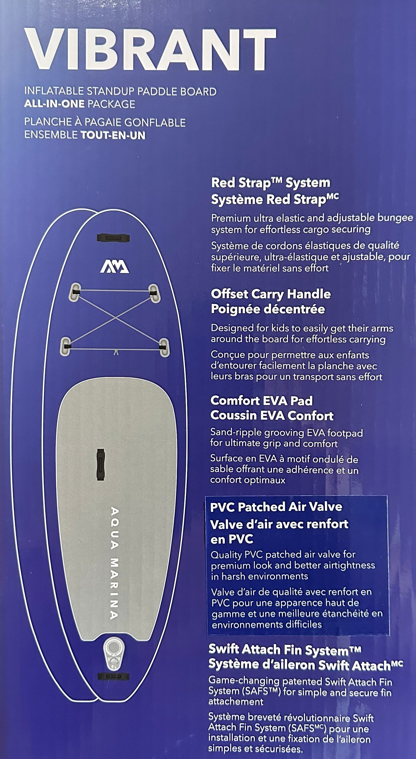 Aqua Marina Vibrant BT-24VIP Youth Inflatable Stand-Up Paddle Board - All-in-One Package product photo 4