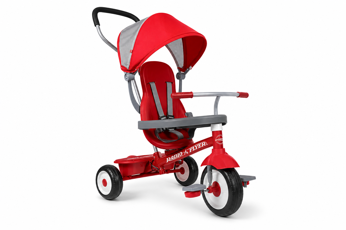 Radio Flyer 4-in-1 Stroll 'N Trike - Red Toddler Tricycle