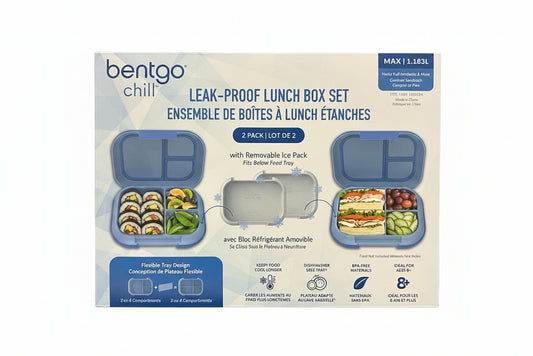 Bentgo Chill leak-proof lunch box set packaging on a dark surface