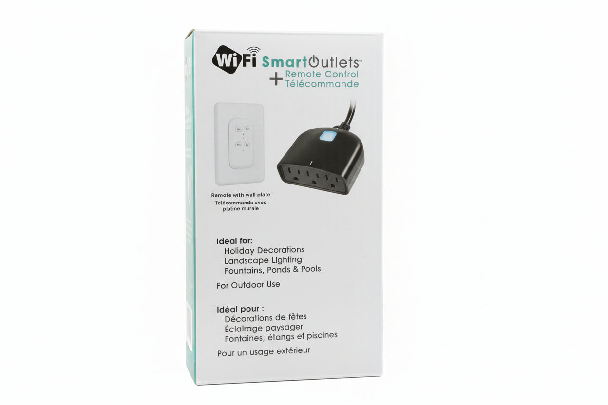 Prises intelligentes PRIME WiFi avec télécommande (lot de 2)