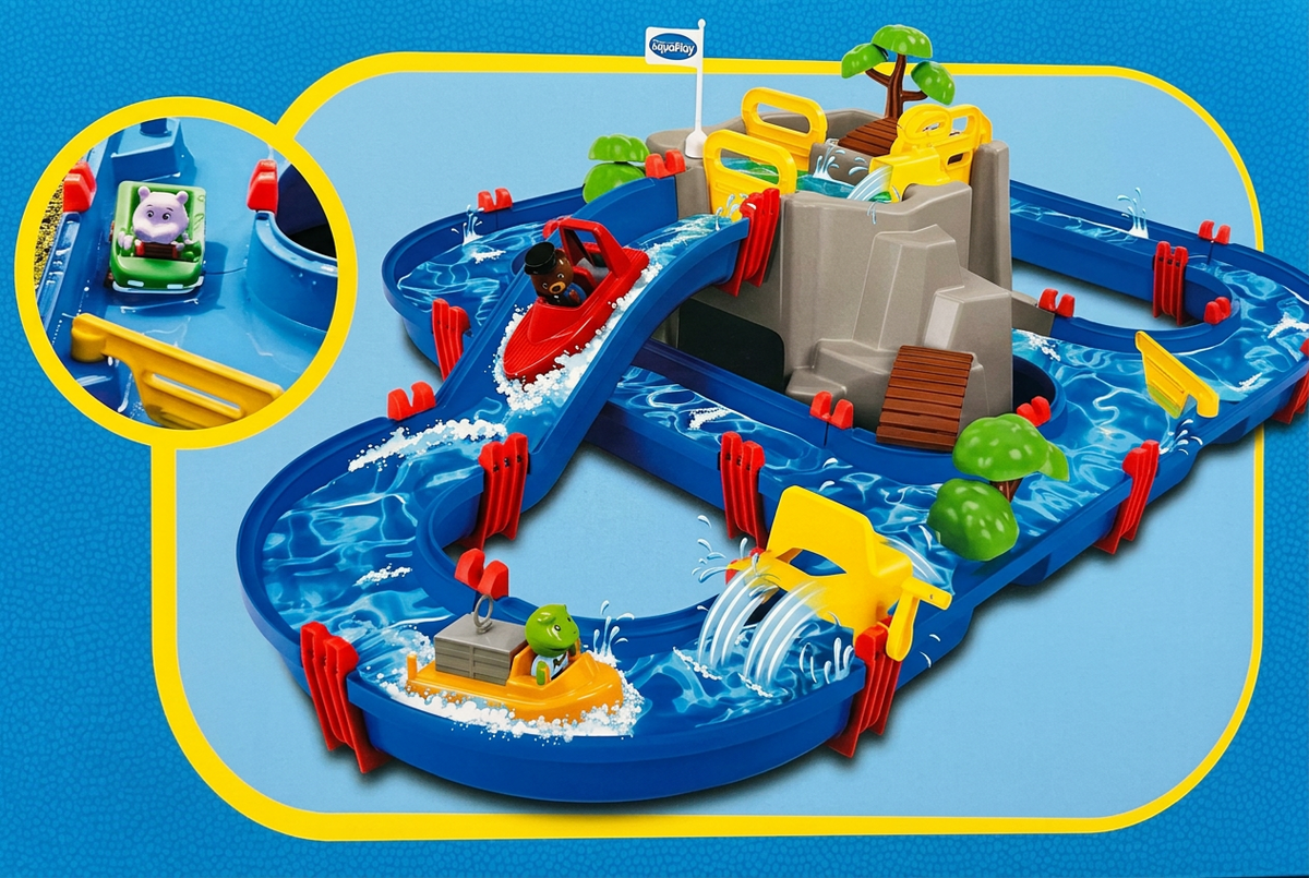 AquaPlay Mountain Lake Water Playset - 70 Pieces, Ages 3+ product photo 2