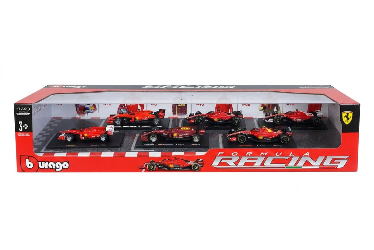 Bburago 1:43 Ferrari Formula Racing Paddock & 6-Car Collection Set product photo 3
