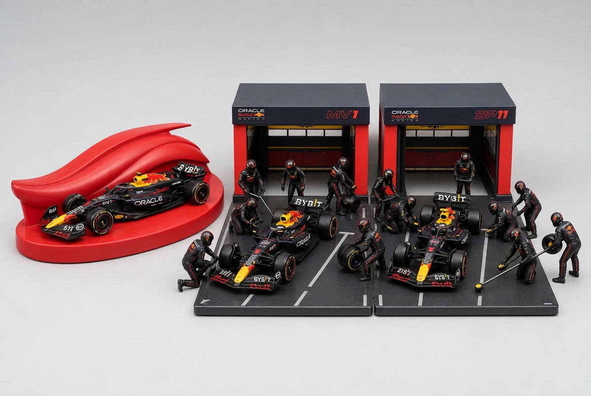 Bburago 1:43 Red Bull Formula Racing Paddock product photo 1