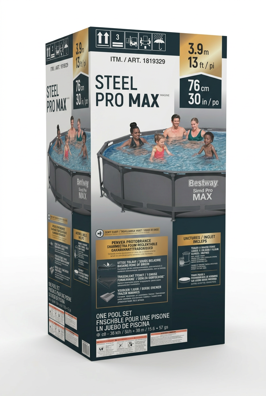 Bestway Steel Pro MAX 13ft round above ground pool set