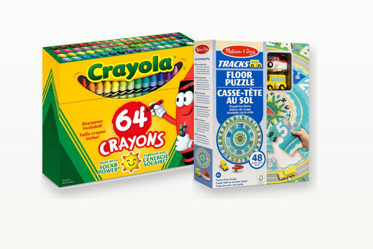 Crayola Crayons & Melissa & Doug Shore Puzzle Bundle bundle hero image
