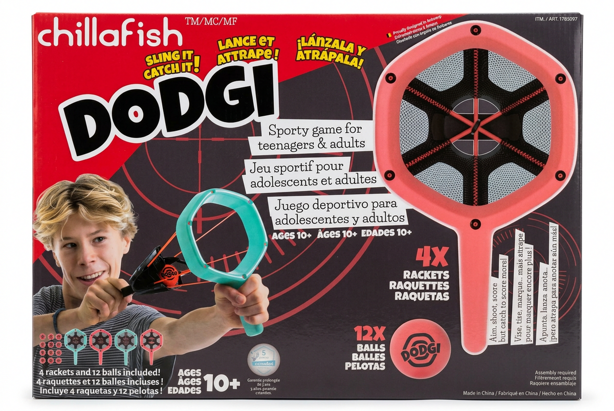 Chillafish Dodgi Sling-and-Catch Game 4-Pack, Ages 10+ product photo 2