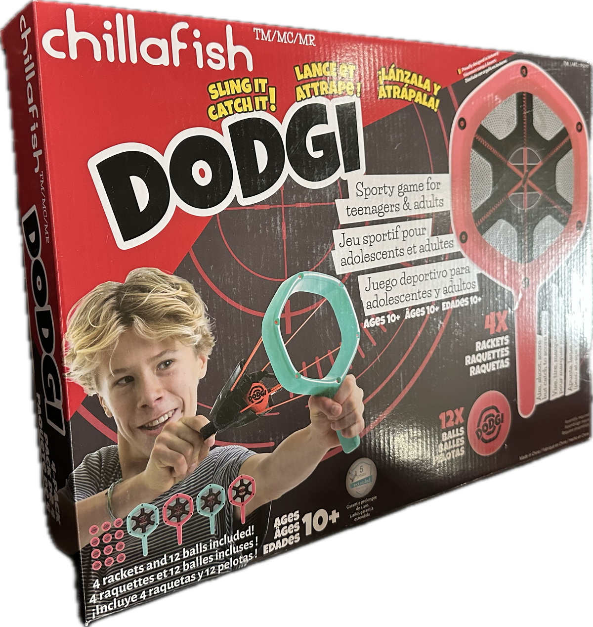 Chillafish Dodgi Sling-and-Catch Game 4-Pack, Ages 10+ product photo 3