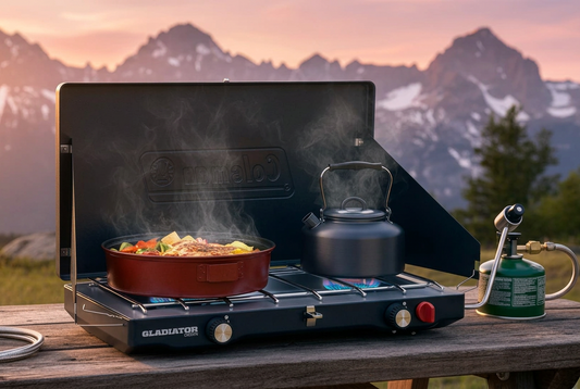 Coleman Gladiator 2-Burner Portable Propane Camping Stove product photo 1