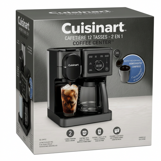 Cuisinart Coffee Center 2-in-1 12 cup coffeemaker retail box hero image