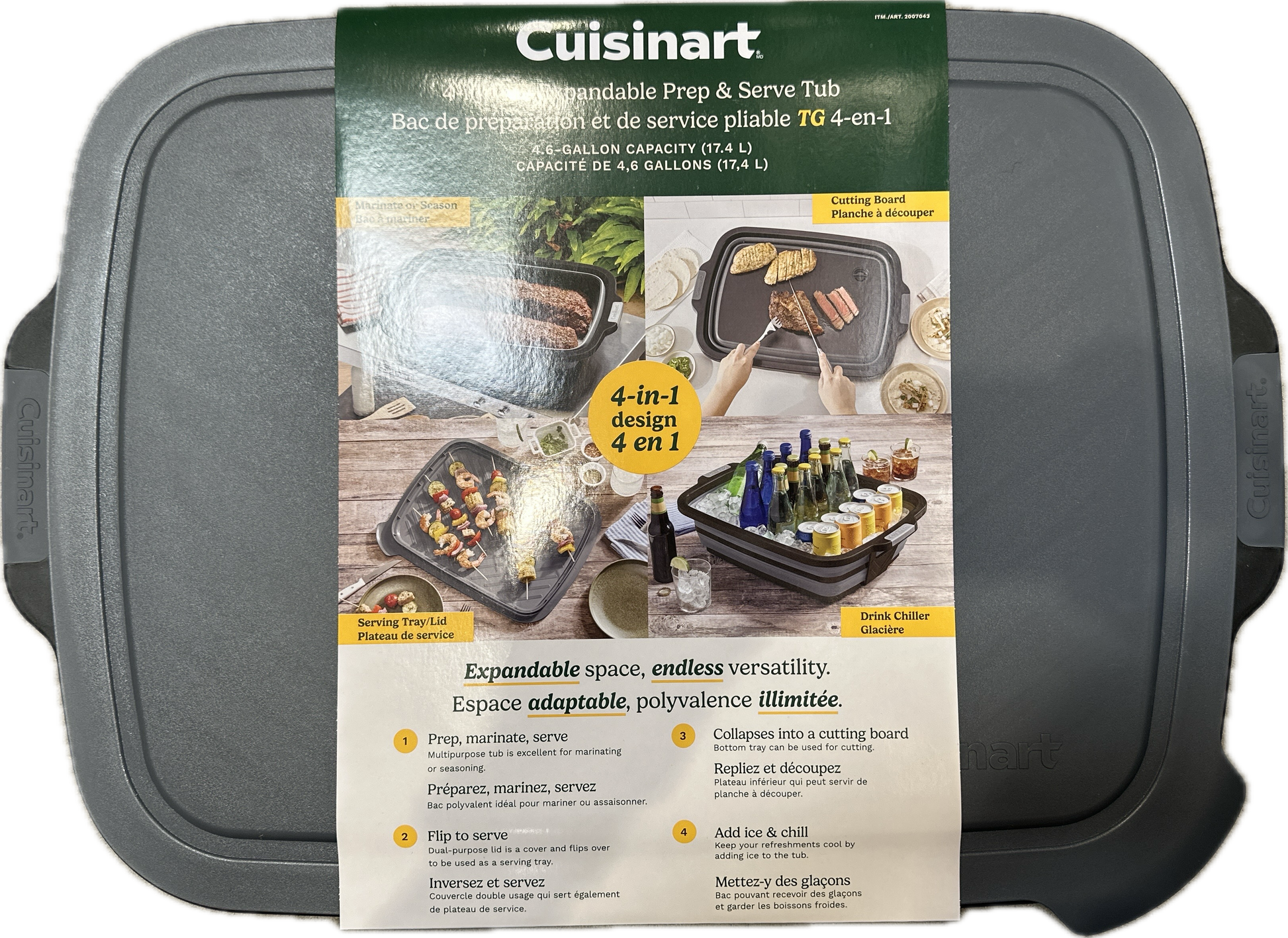 Cuisinart 4-in-1 Expandable Prep & Serve Tub - 17.4 L product photo 2