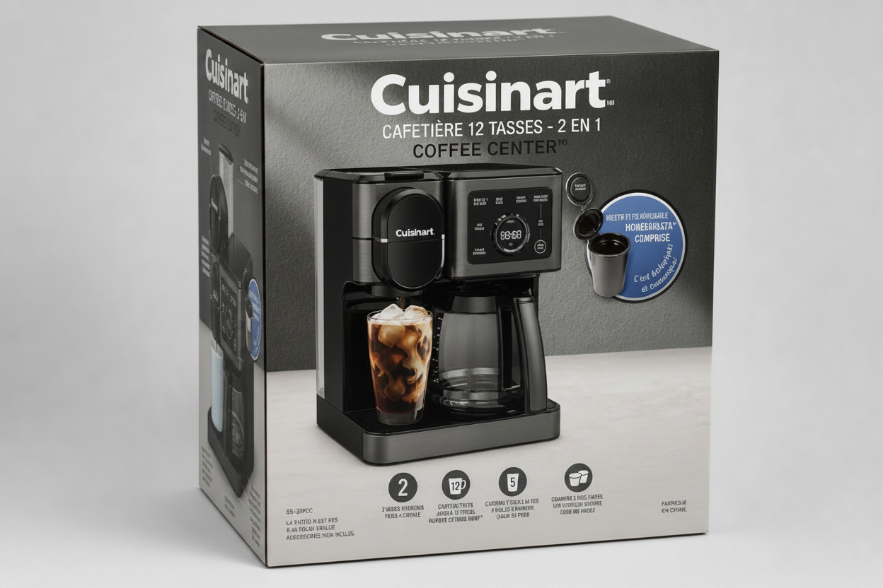 Cuisinart Coffee Center 2-in-1 12 cup coffeemaker retail box hero image