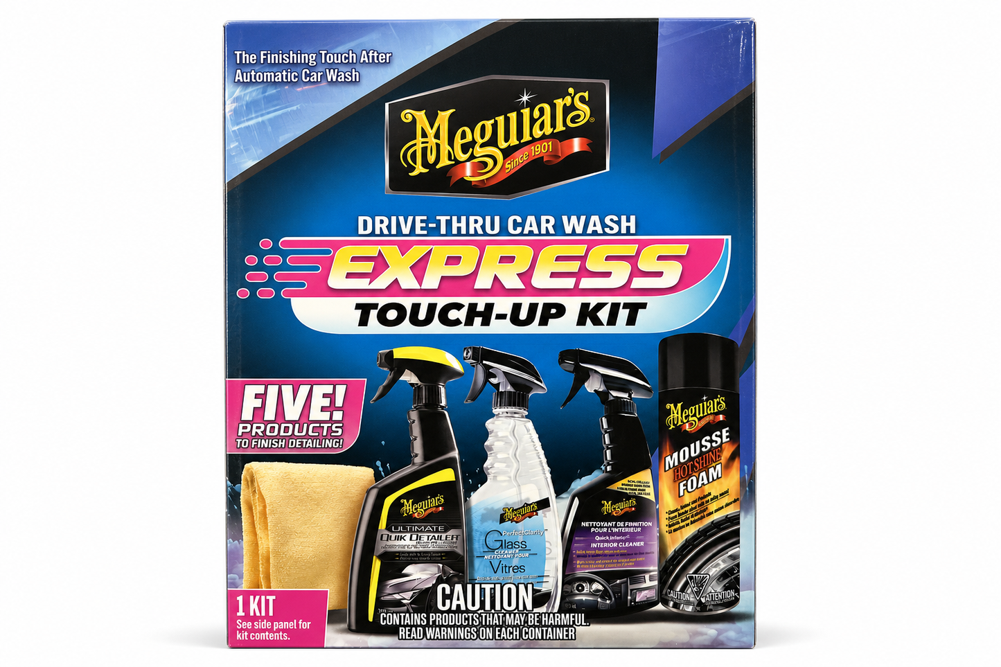 Meguiar's Drive-Thru Car Wash Express Touch-Up Kit - 5-Piece Set product photo 1