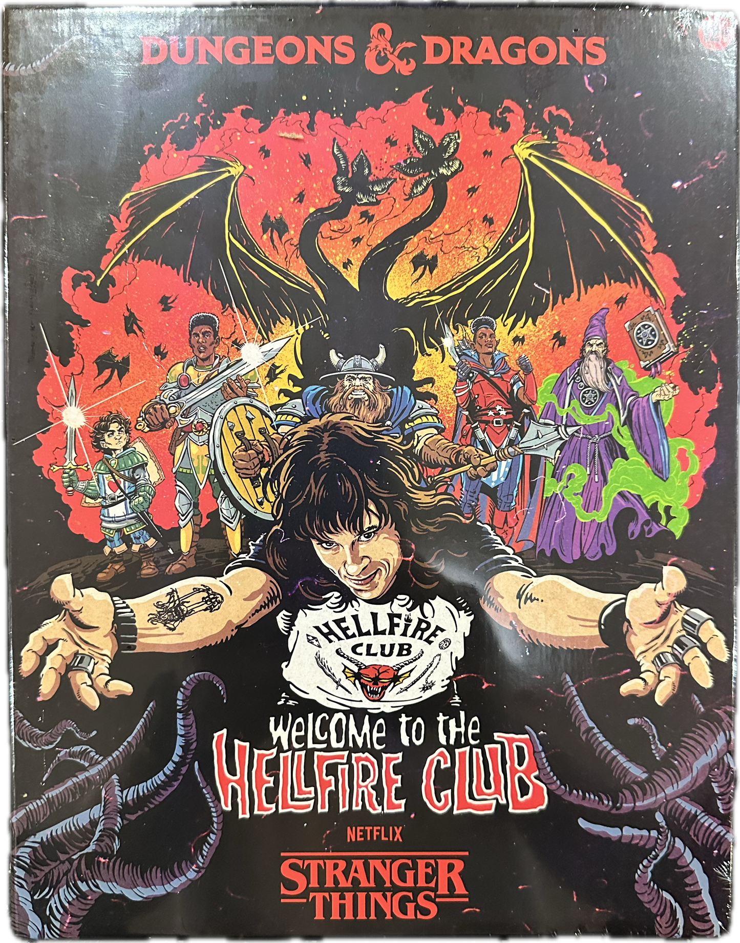 Front of the sealed Dungeons & Dragons Stranger Things game box