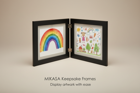 Mikasa Home Accents Keepsake Frames - Cadres de présentation noirs de style livre (Lot de 2)