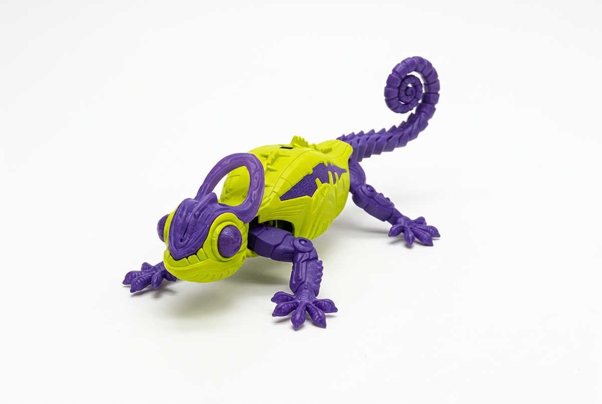 Caméléon grimpeur de murs HEX Bots, mauve et vert lime