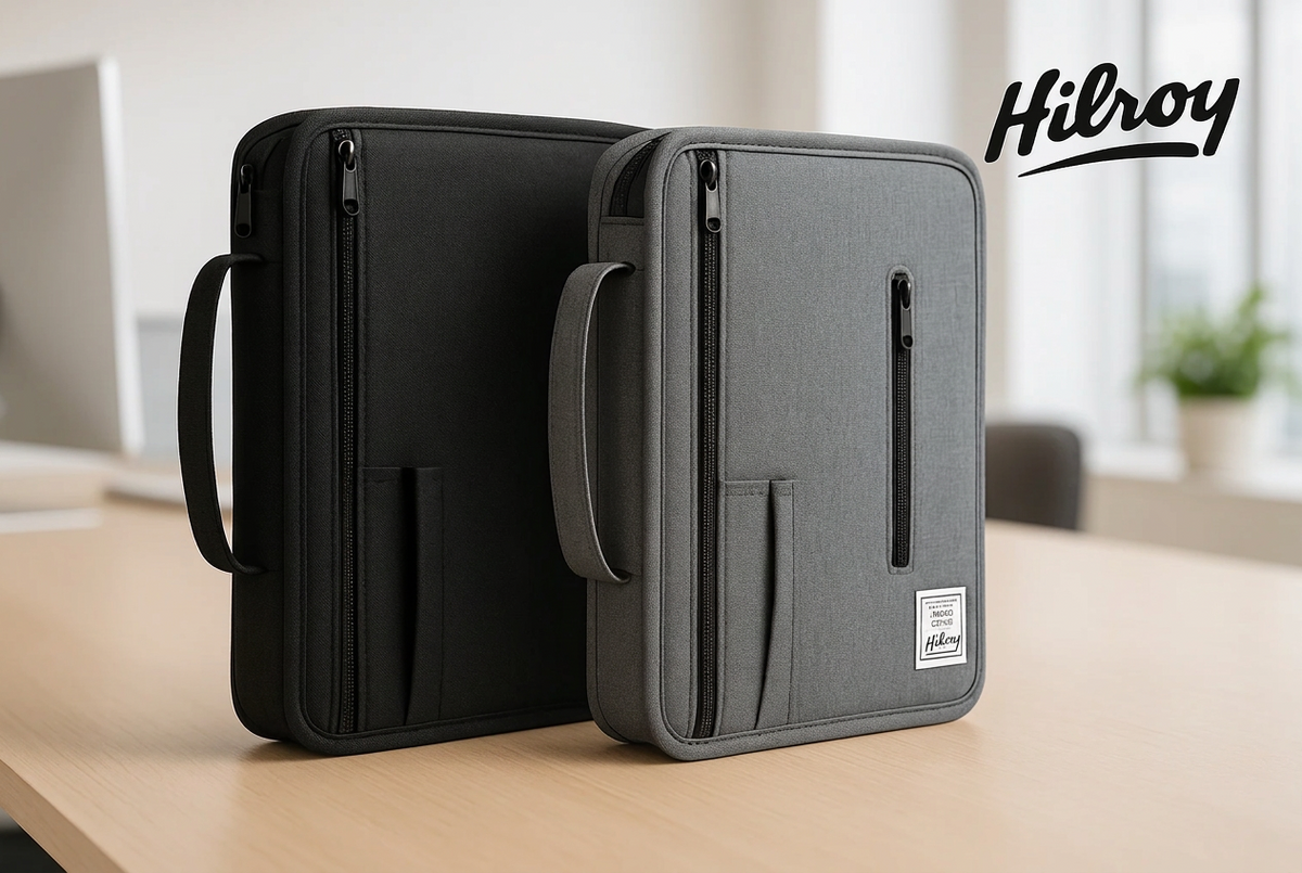 Hilroy 2-inch D-Ring Zipper Binder with Front Zipper Pockets product photo 1