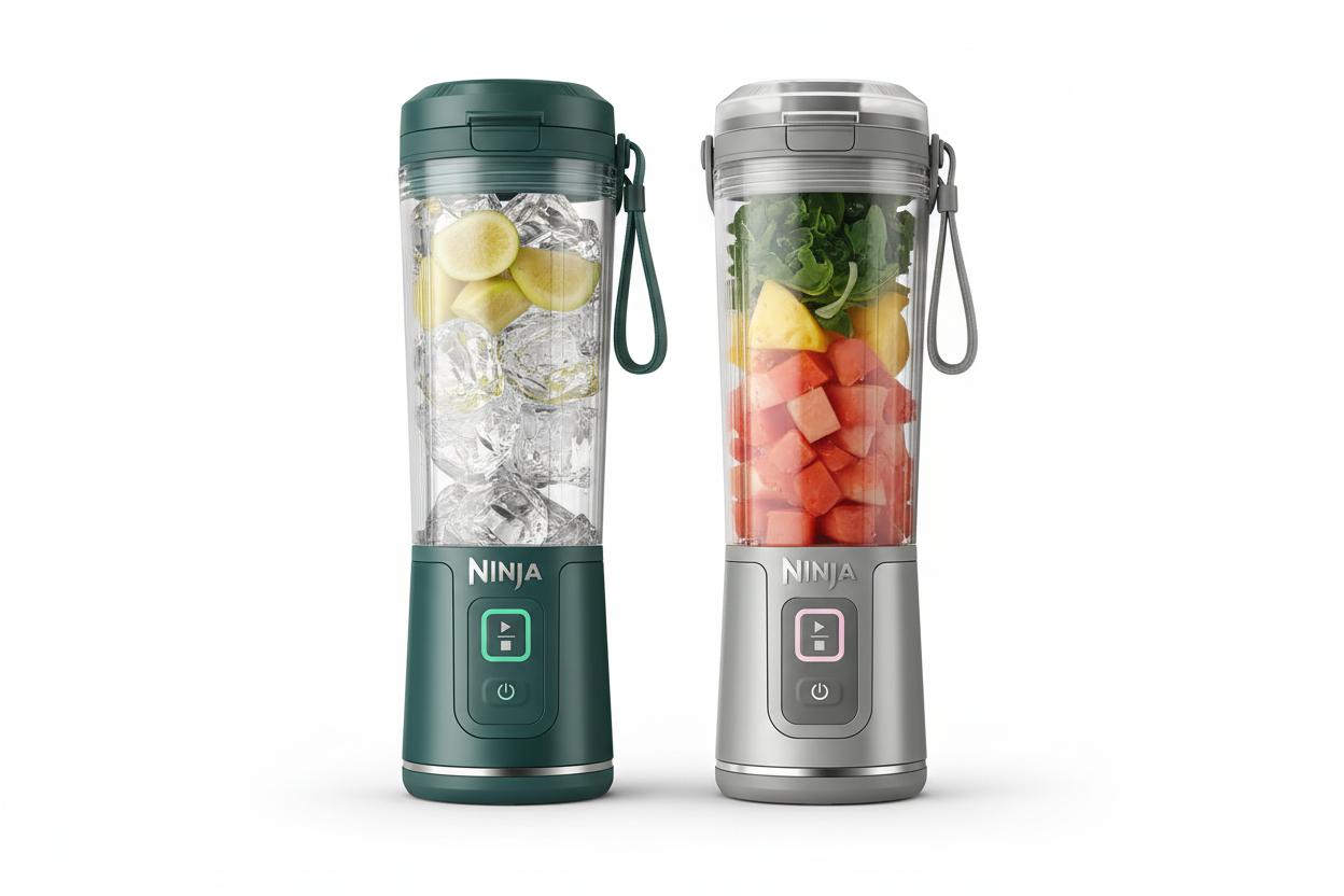 Ninja Blast Portable Blender 2-Pack - Teal and Gray