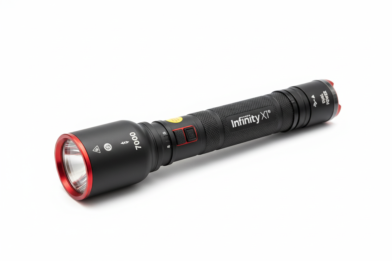 InfinityX 7000 Lumen Dual Power Flashlight