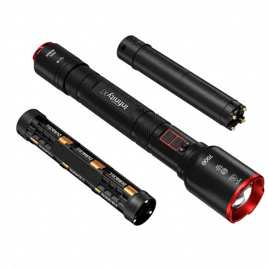 Infinity X1 7000 Lumen Dual Power Rechargeable Flashlight