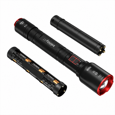 Infinity X1 7000 Lumen Dual Power Rechargeable Flashlight