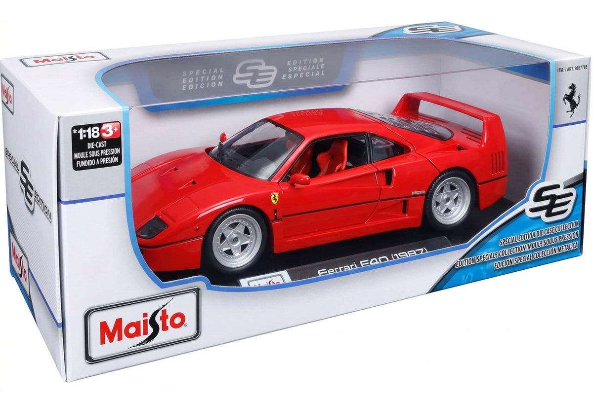 Maisto Ferrari F40 (1987) 1:18 Scale Die-Cast Model product photo 2