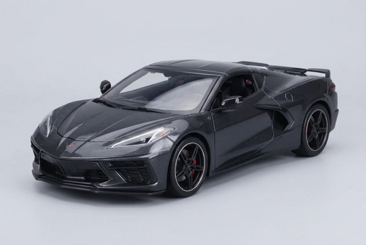 Grey Maisto 2020 Chevrolet Corvette Stingray Coupe Z51 1:18 die-cast model car