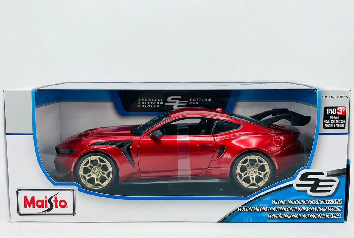 Maisto 2025 Ford Mustang GTD Red 1:18 Scale Die-Cast Model product photo 2