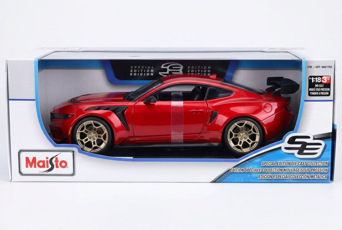 Maisto 2025 Ford Mustang GTD Red 1:18 Scale Die-Cast Model product photo 4
