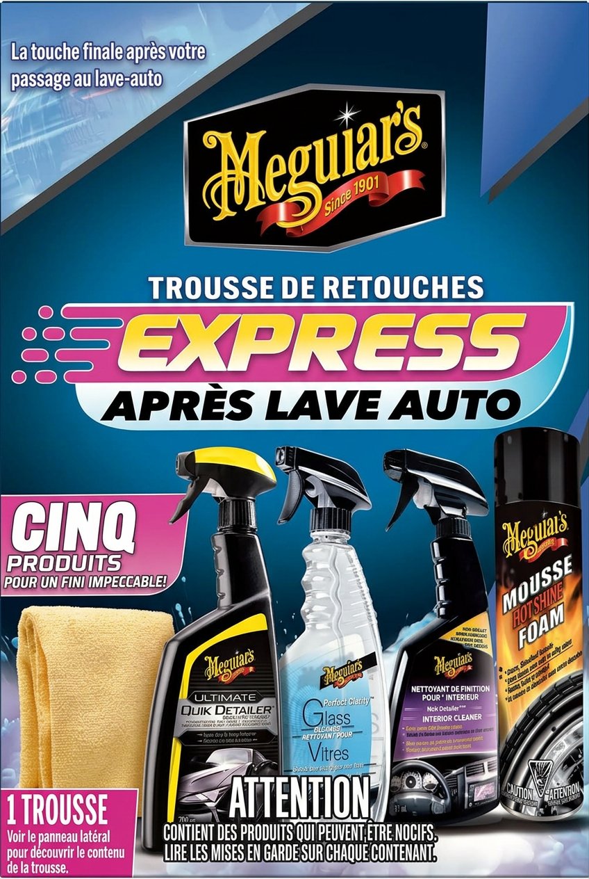 Meguiar's Drive-Thru Car Wash Express Touch-Up Kit - 5-Piece Set product photo 2
