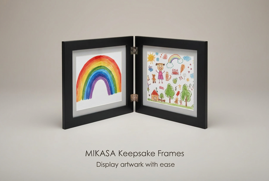 Mikasa Home Accents Keepsake Frames - Black Book-Style Display Frames (Set of 2) product photo 1