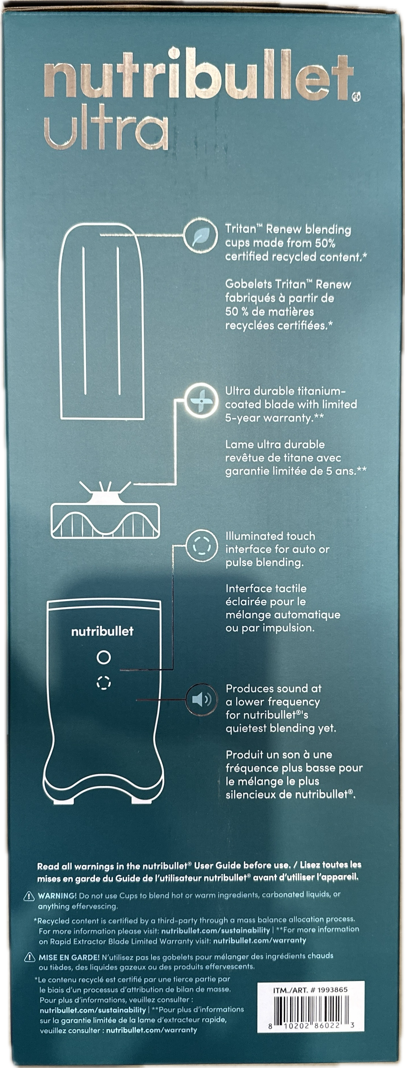 Nutribullet Ultra Blender - Pearl White product photo 5