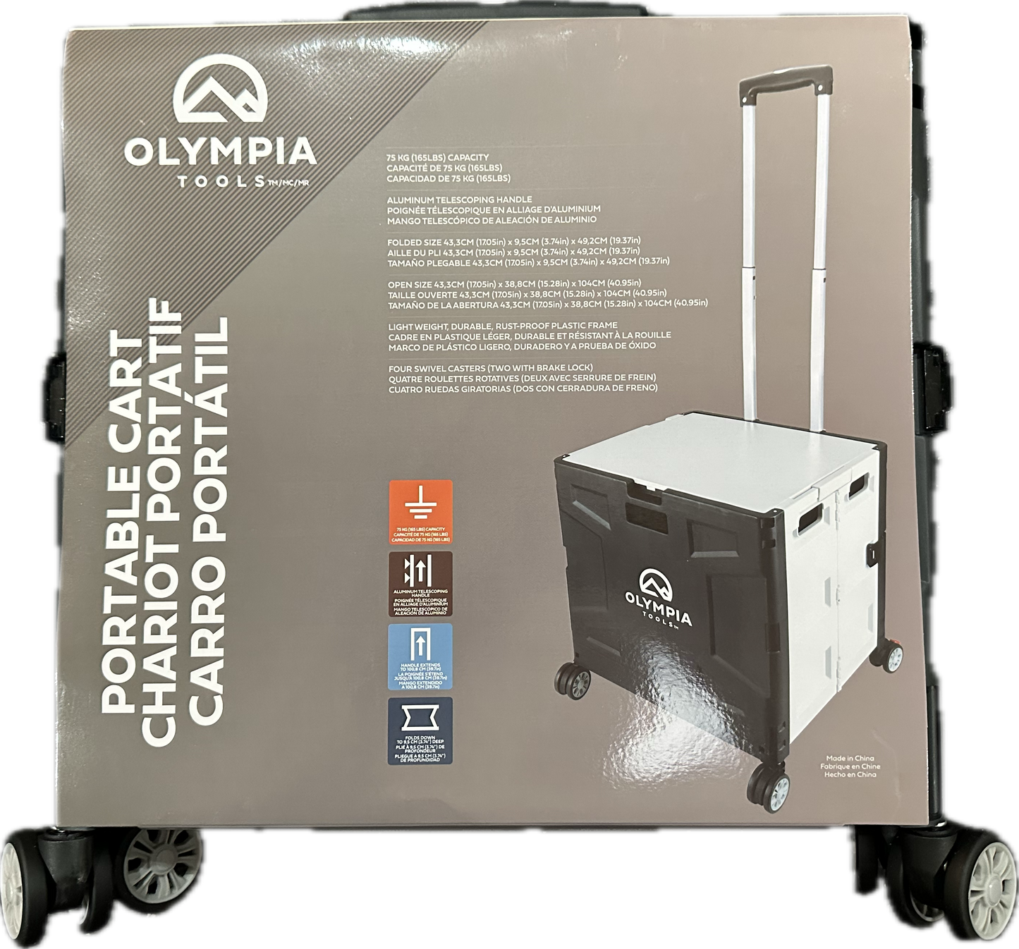 Olympia Tools Portable Cart - 60 L product photo 2