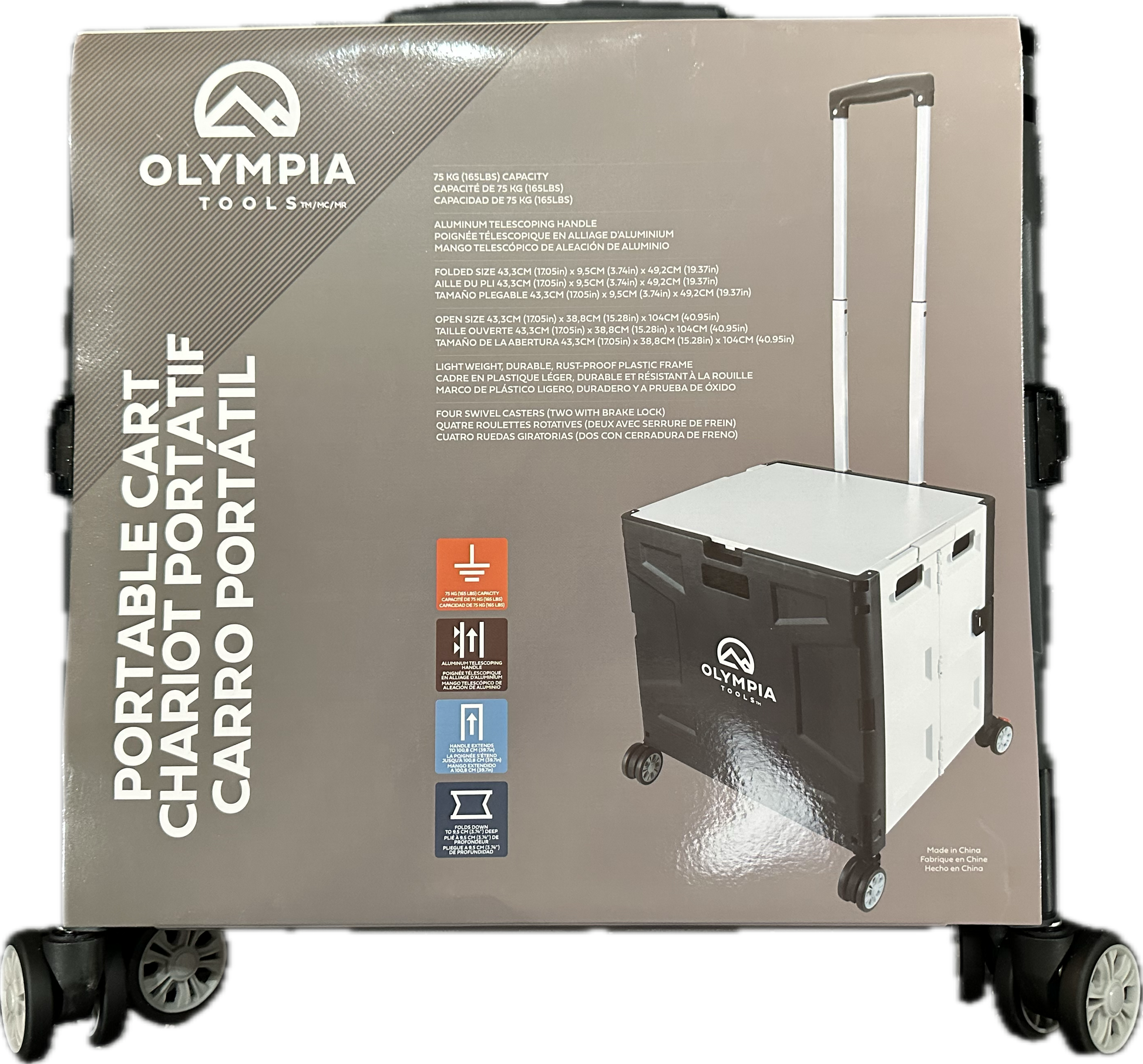 Olympia Tools Portable Cart - 60 L product photo 2
