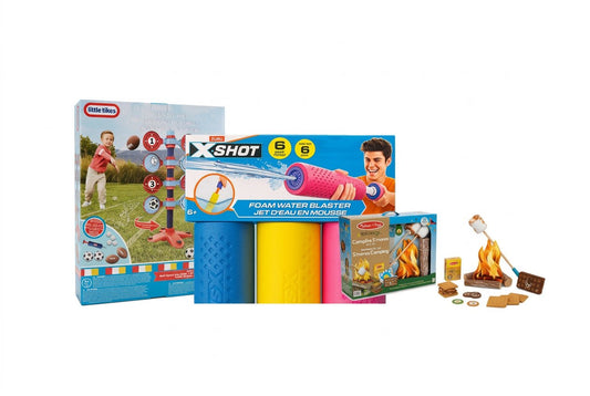Outdoor Family Play Bundle - Sports, Water Blasters & Pretend Campfire bundle hero image