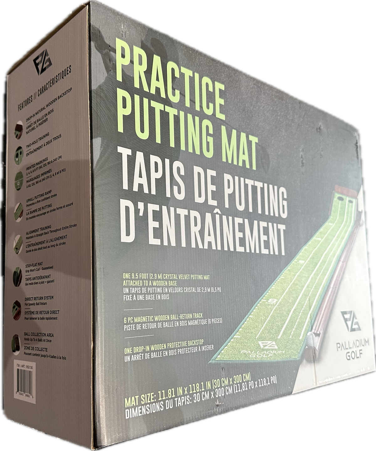 Palladium Golf Indoor Putting Mat with Ball Return - 3 m product photo 4