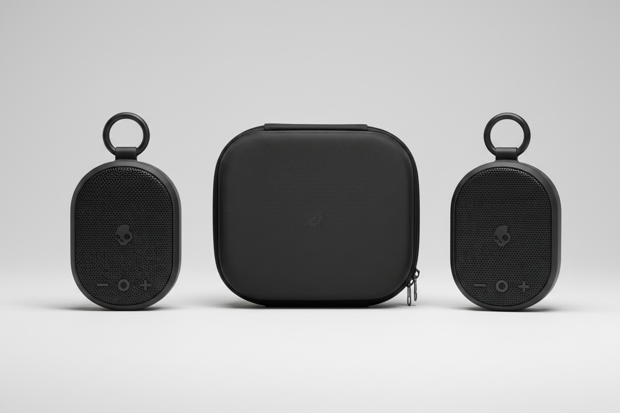 Skullcandy Kilo Bluetooth Speaker – Double Set with EVA Travel Case