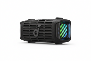 Soundcore Boom 3i portable Bluetooth speaker studio product photo on white background
