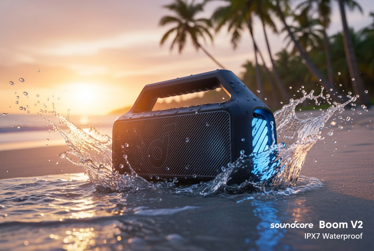 Soundcore Boom V2 Portable Bluetooth Speaker - 80W Output, IPX7 Waterproof, 24 h Playtime product photo 1