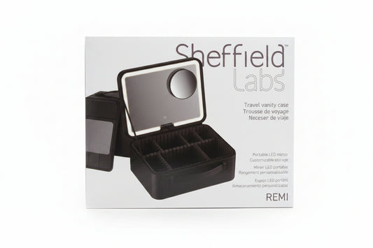 Sheffield Labs REMI travel vanity case retail package